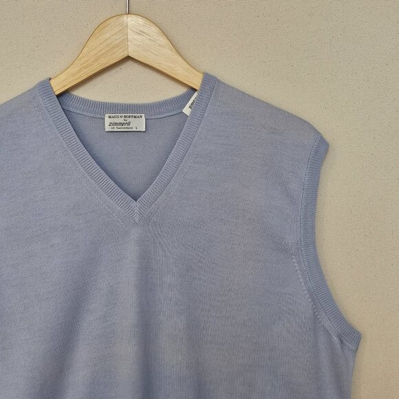 Maus & Hoffman Zimmerli V Neck Sweater Vest L